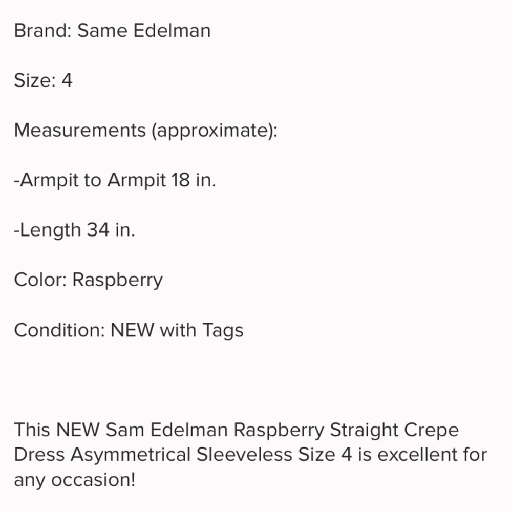 Sam Edelman Rasberry Straight Dress - Picture 7 of 7